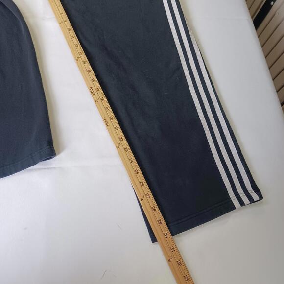 Adidas GD5471 Men's Black/White 3 Stripe Fleece Jogger Sweatpants Size L (30×30) - Picture 9 of 16